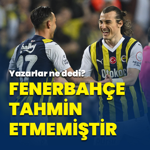Yazarlardan Fenerbahçe yorumu