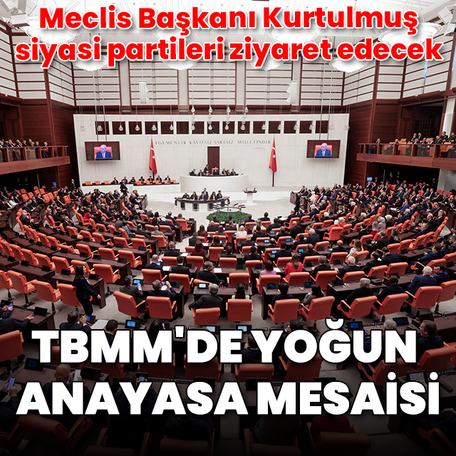 TBMM'de anayasa mesaisi: Meclis Başkanı Kurtulmuş siyasi partileri ziyaret edecek