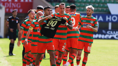 Alanyaspor'dan gol yağmuru!