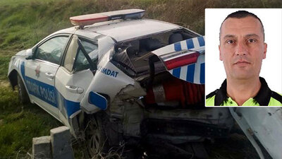 Otomobilin çarptığı trafik polisi şehit oldu!