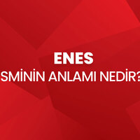 Enes isminin anlamı nedir?