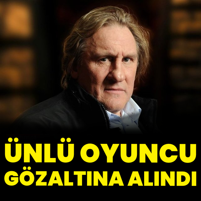 Ünlü oyuncu gözaltına alındı