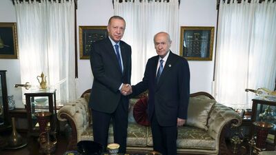 Cumhurbaşkanı Erdoğan ile Bahçeli görüştü