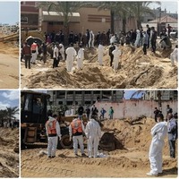 Filistin'de cesetler enkazdan çıkarılıyor