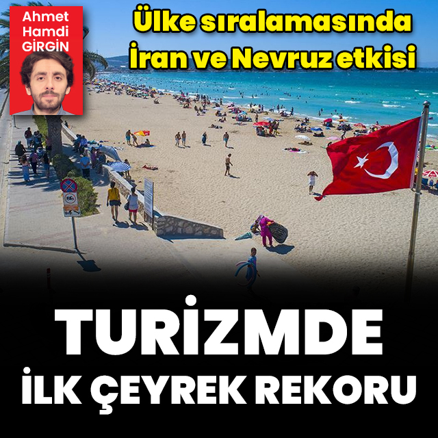 Turizmde ilk çeyrek rekoru