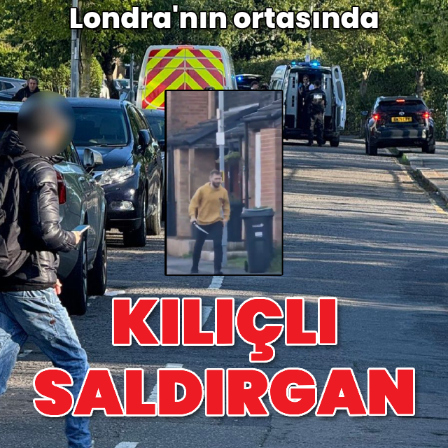 Londra'da kılıçlı saldırgan!