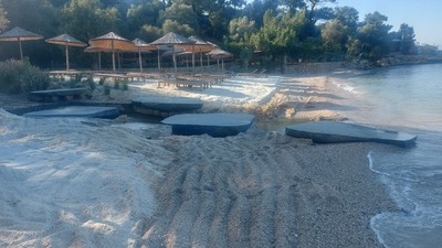 Bodrum'da sahile beyaz kum döken siteye para cezası