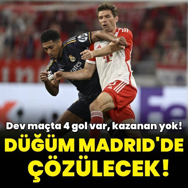 Dev maçta 4 gol var, kazanan yok!