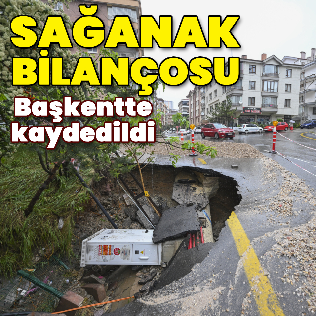 Sağanak bilançosu! İşte başkentteki hasarın görüntüleri