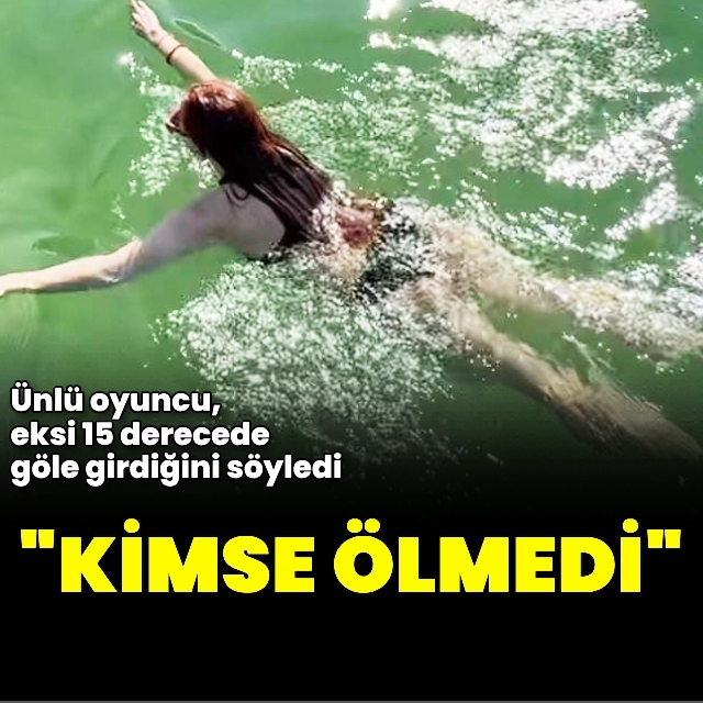 Eksi 15'te göle girdi