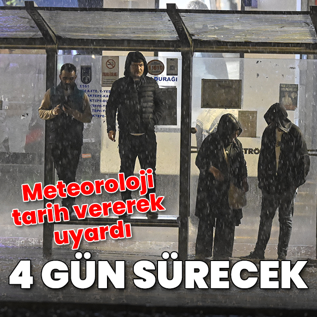 Meteoroloji: 4 gün tüm yurtta yağış var