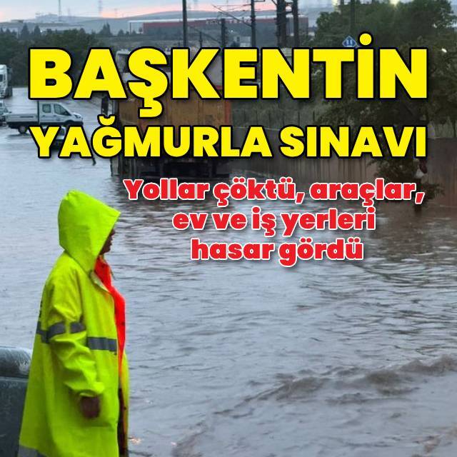 Ankara'da kuvvetli yağış!