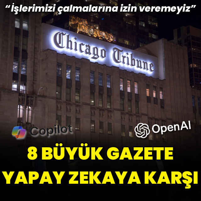 Gazeteler yapay zekaya karşı