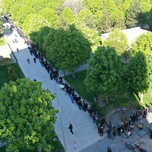 5 bin kişi domates fidesi kuyruğuna girdi