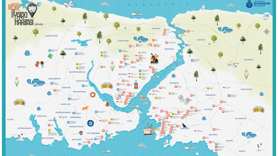 İstanbul'un artık tiyatro haritası var
