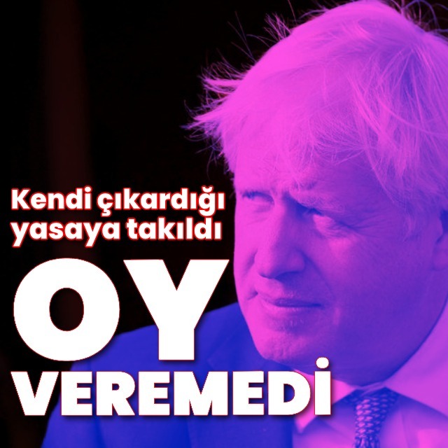 Johnson kimliğini unuttu, oy kullanamadı