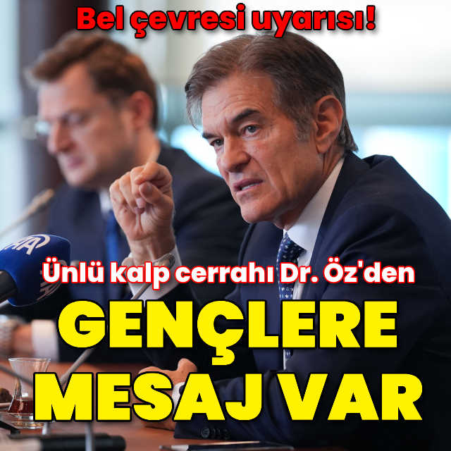 Dr. Mehmet Öz'den gençlere "bel çevrenizi inceltin" uyarısı!