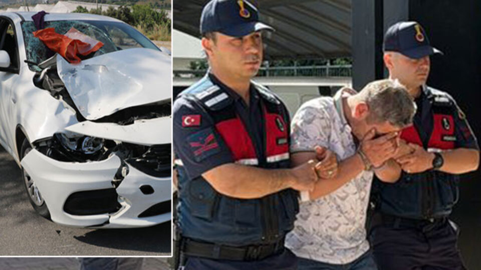 Kadının elbisesi aracın üzerinde kaldı! 1.99 promille öldürdü!