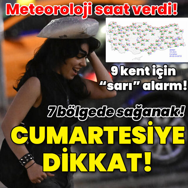 Meteoroloji saat verdi! 9 kent için "sarı" alarm! Tüm yurtta sağanak!