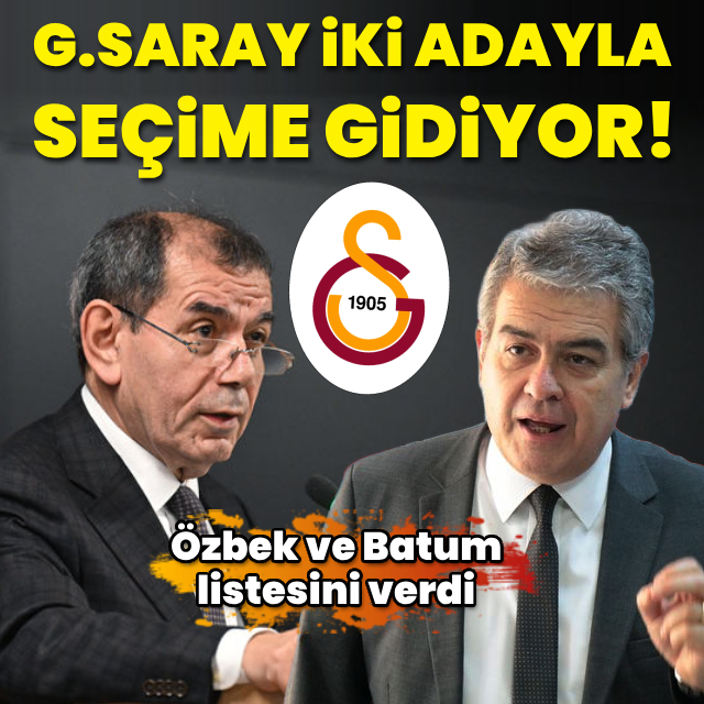 G.Saray iki adayla seçime gidiyor