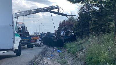 Otomobile çarpan motosikletin sürücüsü öldü