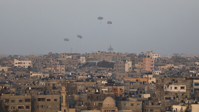 Gazze'de havadan yardım faciası