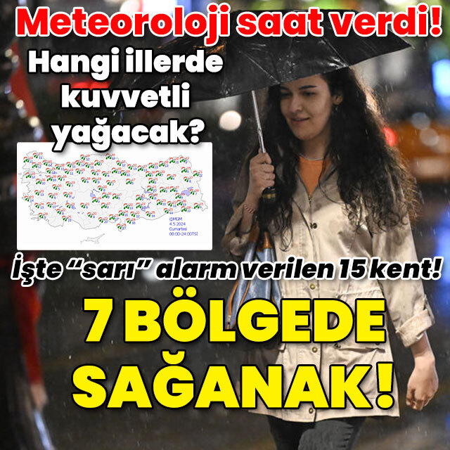 Hangi illerde kuvvetli yağacak? 7 bölgede sağanak!