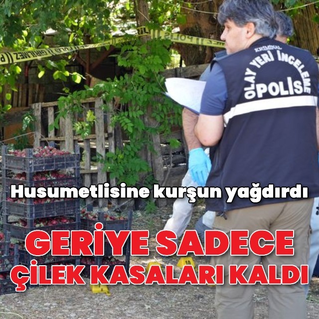 Husumetlesine kurşun yağdırdı
