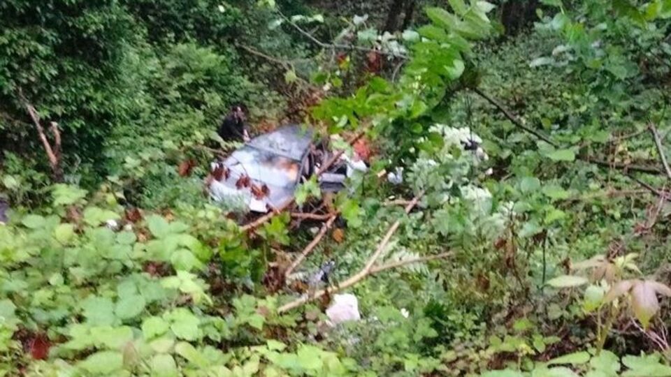 Gelin arabası dereye uçtu