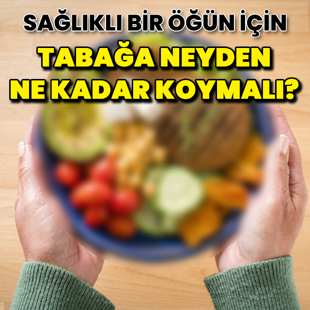 Sağlıklı bir öğün için tabağa neyden ne kadar koymalı?