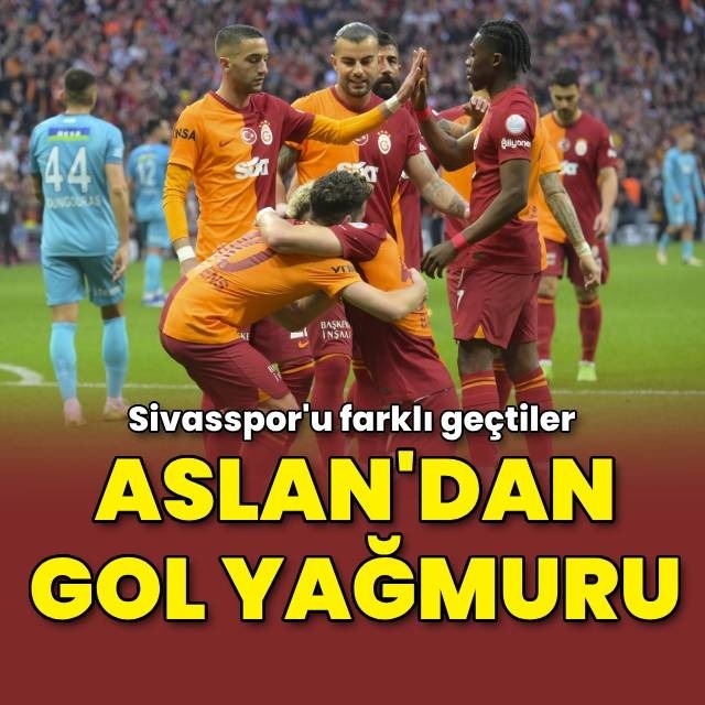 Aslan'dan gol yağmuru!
