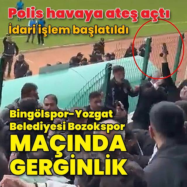 Bingölspor-Yozgat Belediyesi Bozokspor karşılaşmasında gerginlik