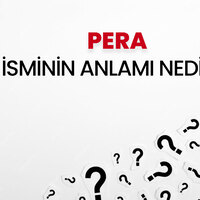 Pera isminin anlamı nedir?