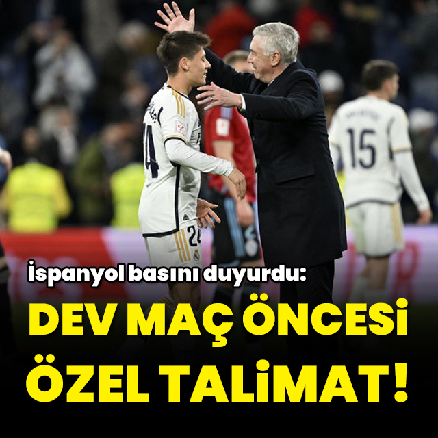 Dev maç öncesi özel talimat!