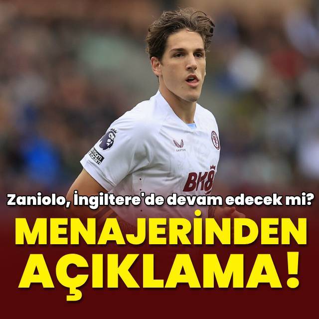Zaniolo'nun menajerinden açıklama!
