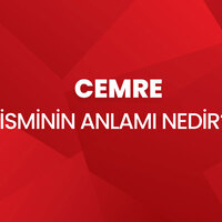 Cemre isminin anlamı nedir?