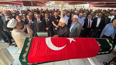 Okul müdürü son yolculuğuna uğurlandı