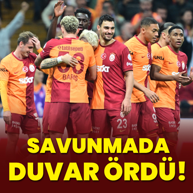 Galatasaray savunması duvar ördü!