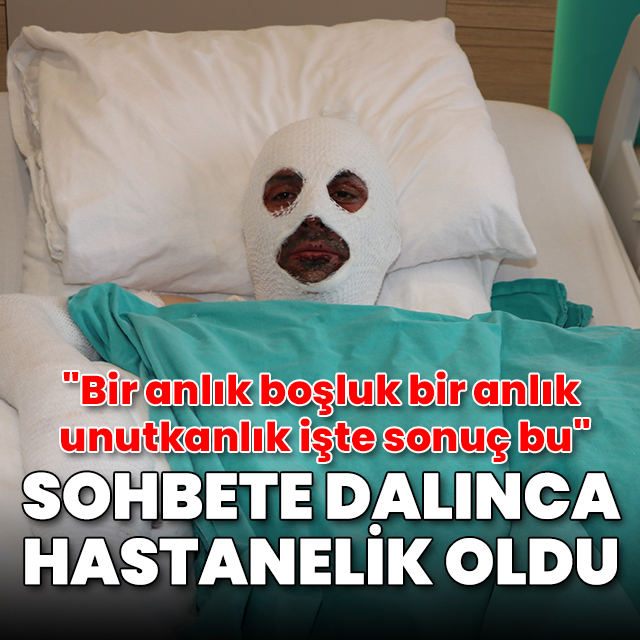 Gazı açıp sohbete dalan döner ustası hastanelik oldu