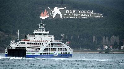 Feribot seferlerine fırtına engeli