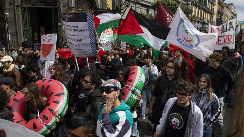 G7 toplantısına Gazze protestosu