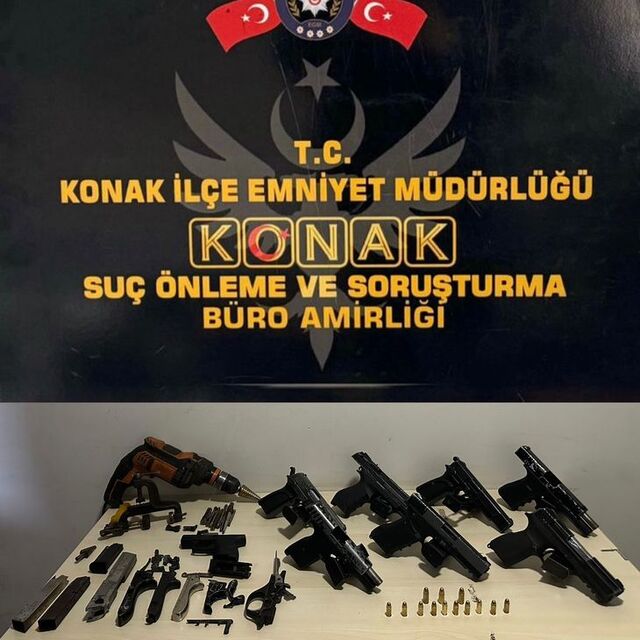Kaçak silah atölyesine operasyon: 2'si firari 3 gözaltı