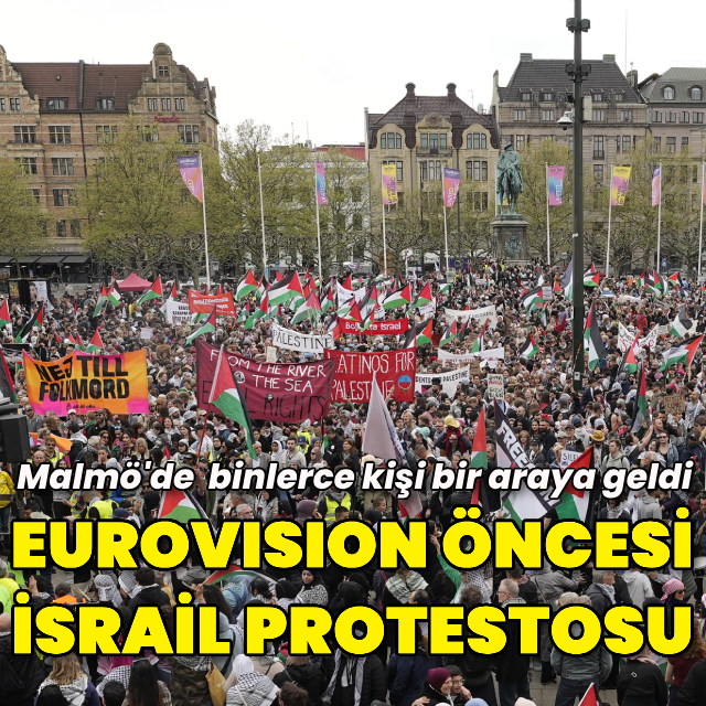 Eurovision öncesi İsrail protestosu