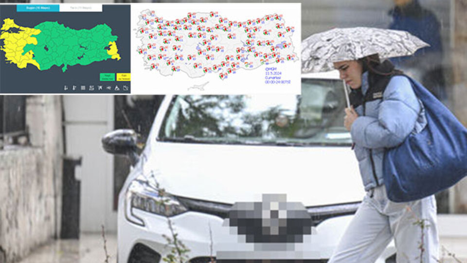 Meteoroloji saat verdi! 26 kent için "sarı" alarm! Cumartesiye dikkat!