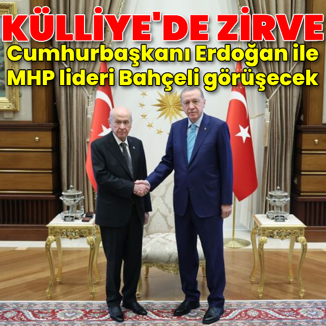 Cumhurbaşkanı Erdoğan, Bahçeli ile görüştü