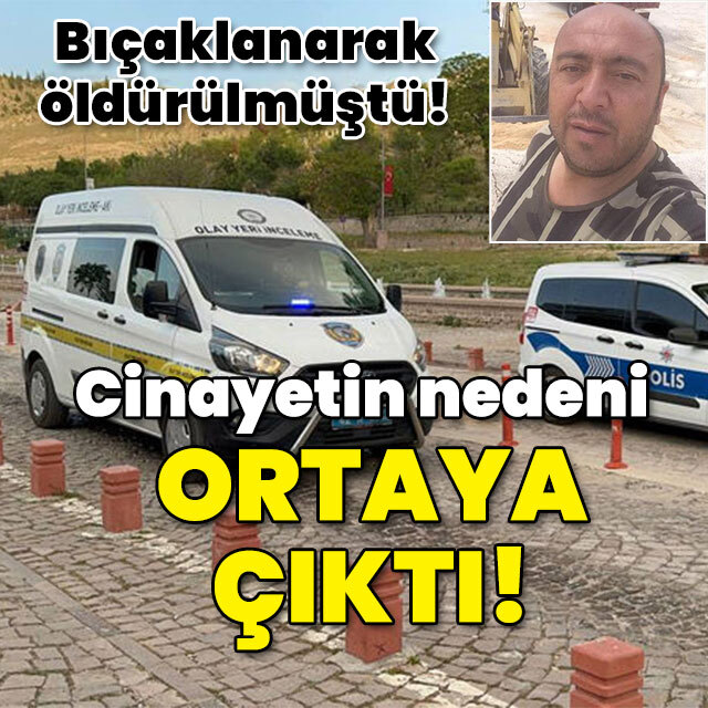 Bıçaklanarak öldürülmüştü! Cinayetin nedeni ortaya çıktı!