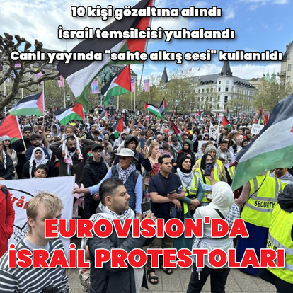 Eurovision'da İsrail protestoları
