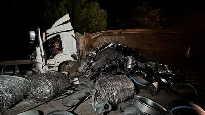 Anadolu Otoyolu'nda feci kaza!