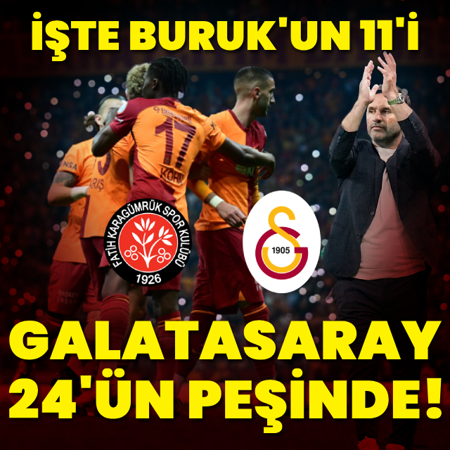 İşte Buruk'un 11'i