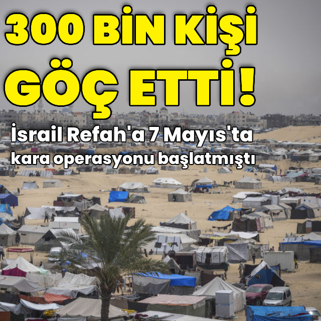 300 bin Filistinli göç etmek zorunda kaldı